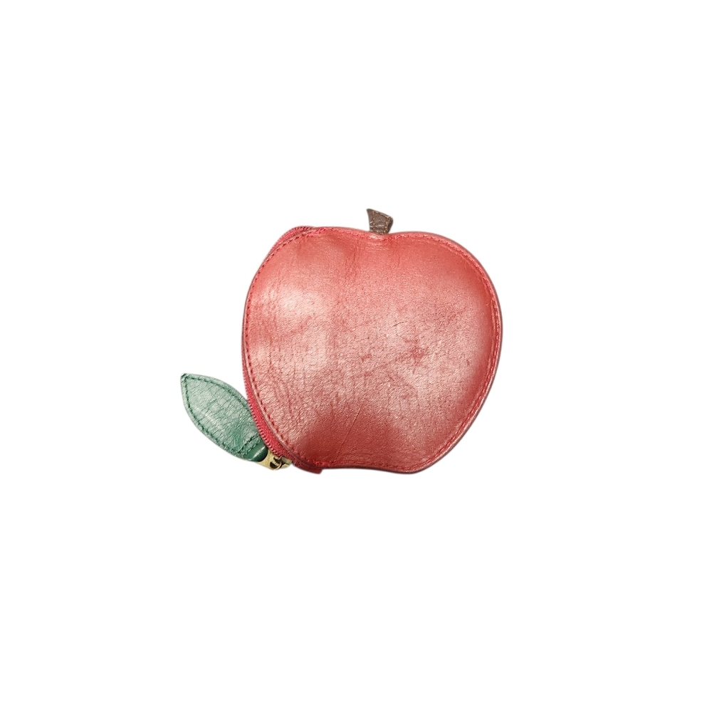 Red Apple-Shaped Coin Purse - Picture 7 of 10